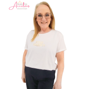 Elvira T-shirt Wild Essence 26-065 Off white Elvira T-shirt Wild Essence 26-065 Off white